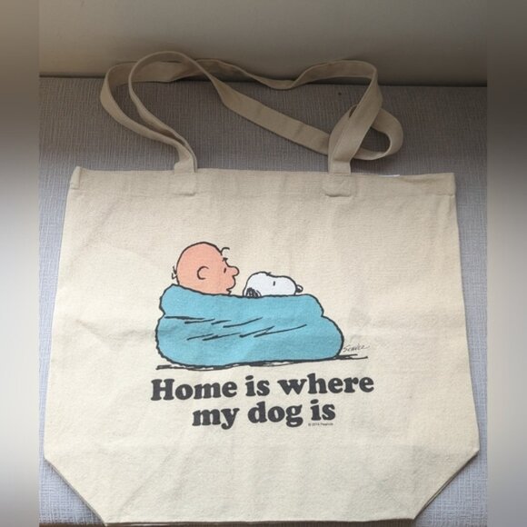 Handbags - Brand New Peanuts Home is Where My Dog Is Tote Bag